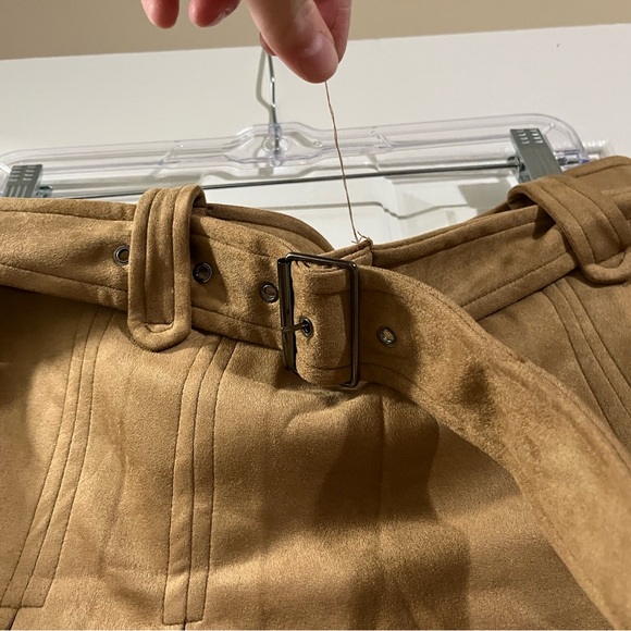 Lulus XL NWT Tan Pleated Women's Skirt - Picture 2 of 4